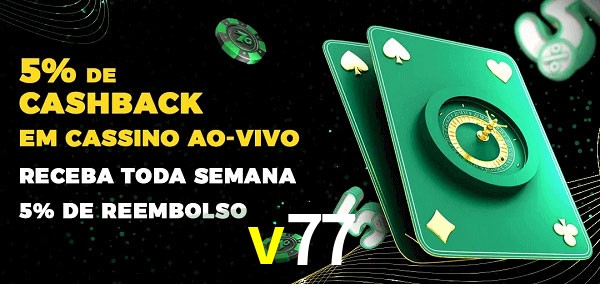 Promoções do cassino ao Vivo v77